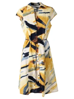Solada Abito a camicia da donna smanicato con stampe - multicolore