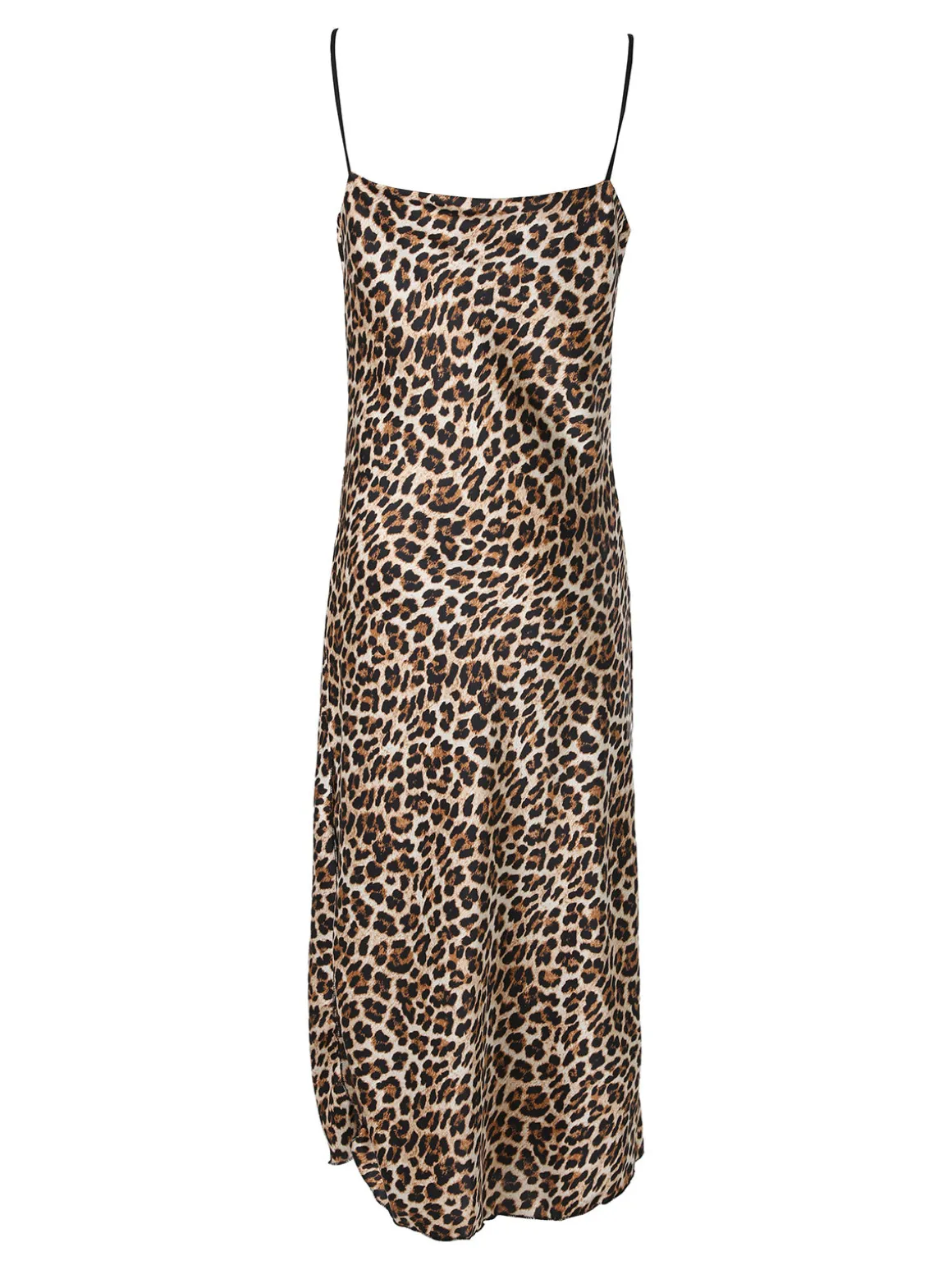 Solada Abito donna animalier con scollo a cascata e spalline sottili - multicolore