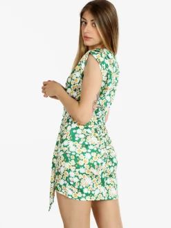 Solada Abito donna drappeggiato a fiori