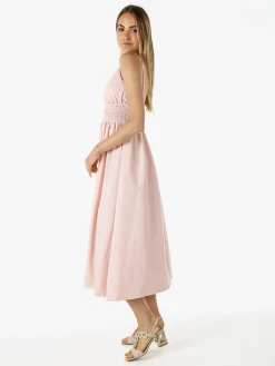 Solada Abito lungo da donna con spalline sottili e coppe imbottite - rosa
