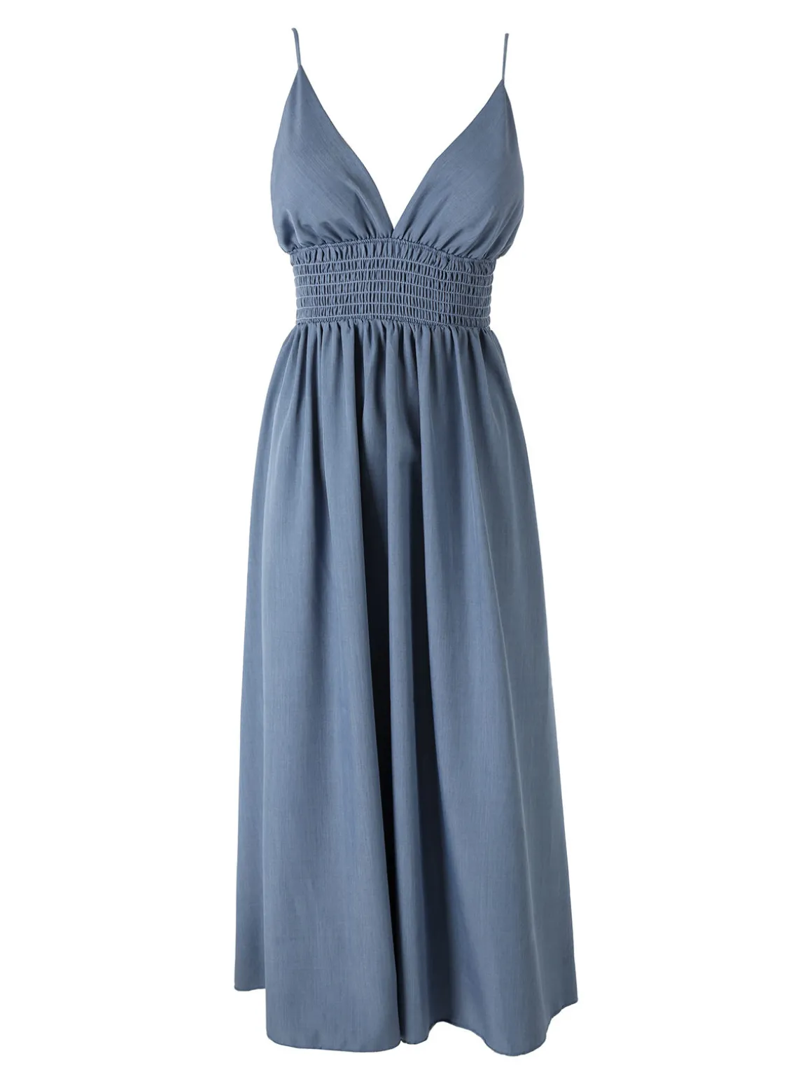 Solada Abito lungo da donna con spalline sottili e coppe imbottite - blu