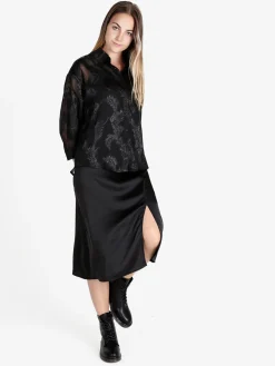 Solada Abito lungo da donna con camicia a maniche lunghe