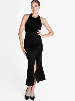 Solada Abito lungo elegante da donna con allacciatura al collo