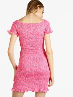 Solada Abito tubino donna a fiori elasticizzato
