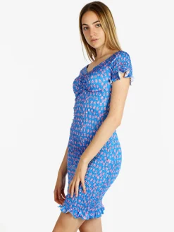 Solada Abito tubino donna a fiori elasticizzato