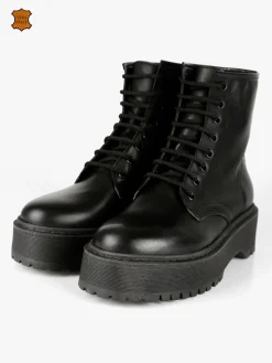 Solada Anfibi in pelle donna con platform
