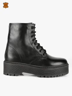 Solada Anfibi in pelle donna con platform