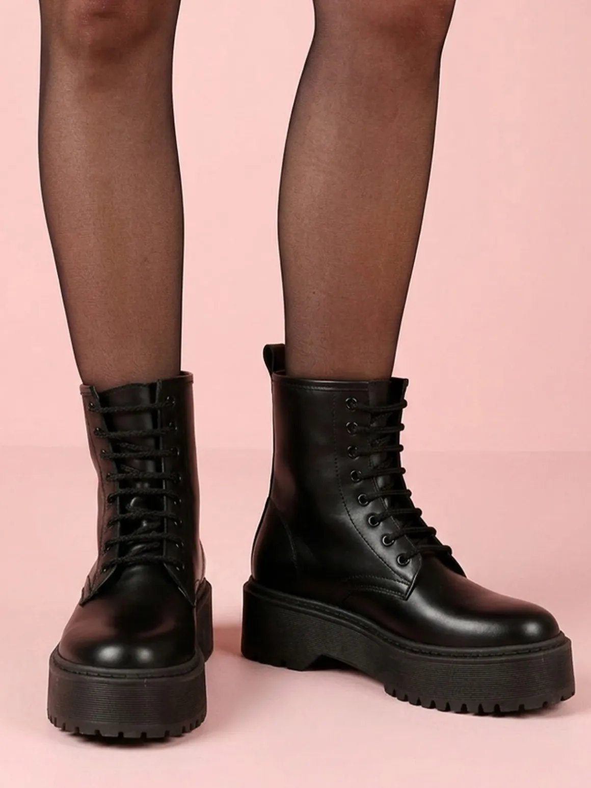 Solada Anfibi in pelle donna con platform