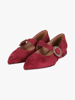 Solada Ballerine donna a punta in tessuto scamosciato