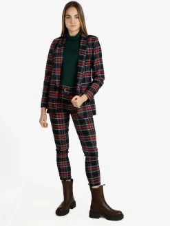 Solada Blazer da donna aperto scozzese