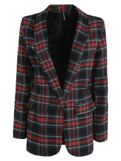 Solada Blazer da donna aperto scozzese