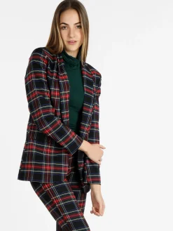 Solada Blazer da donna aperto scozzese