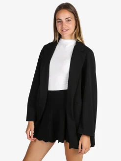 Solada Blazer donna aperto - nero