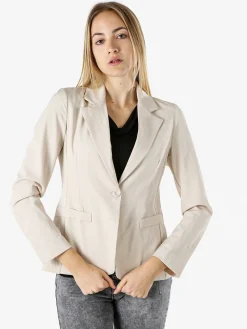 Solada Blazer donna con bottoni - beige