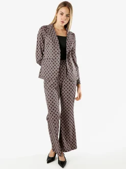 Solada Blazer donna con stampe geometriche - nero