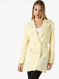 Solada Blazer donna elegante a doppiopetto - giallo