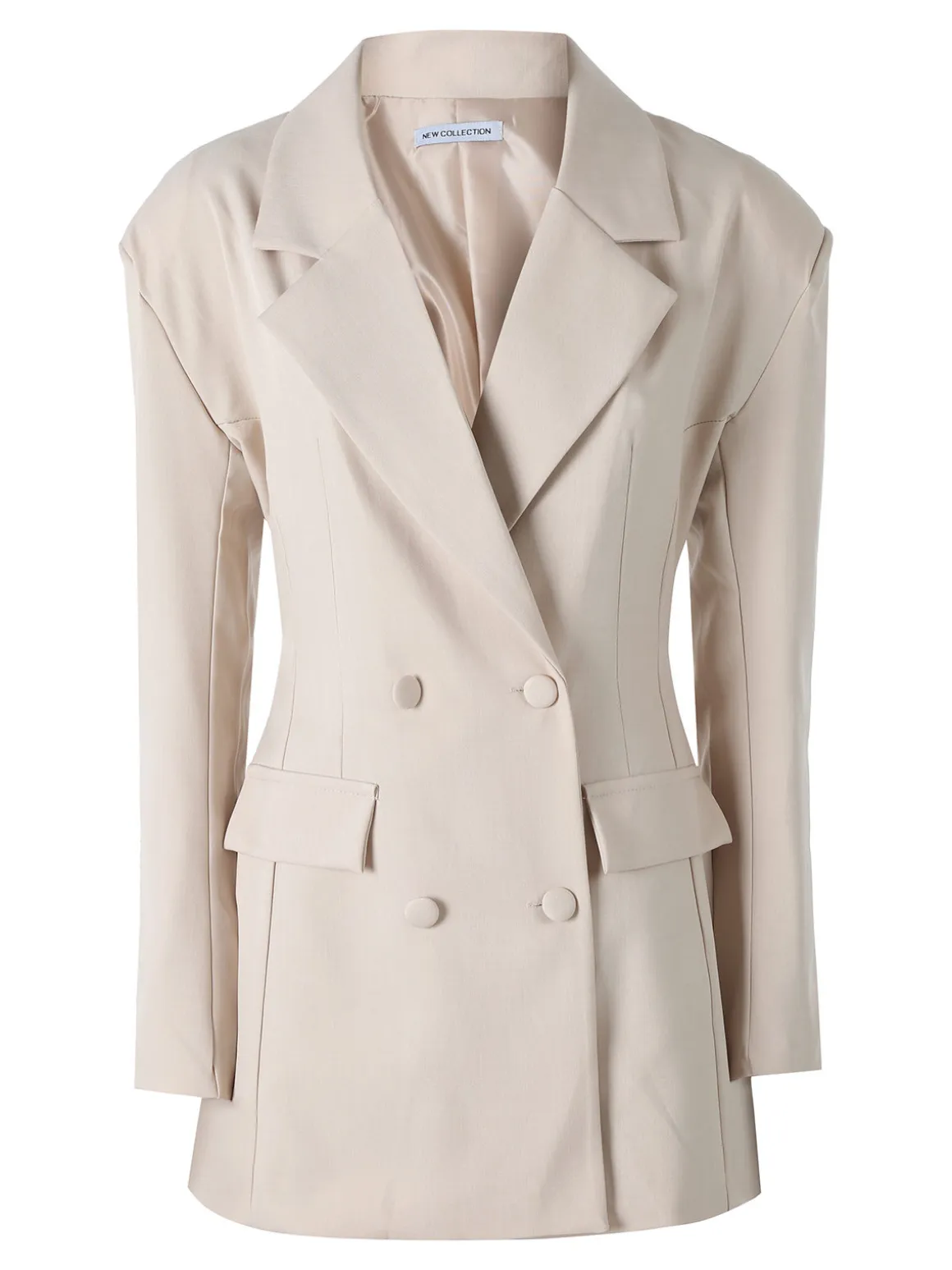 Solada Blazer donna elegante a doppiopetto - beige