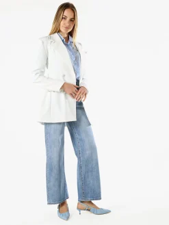 Solada Blazer donna elegante a doppiopetto - bianco