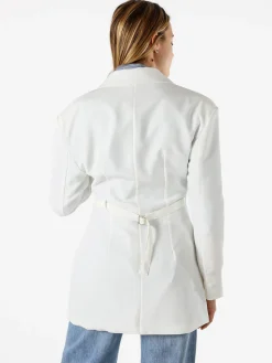 Solada Blazer donna elegante a doppiopetto - bianco
