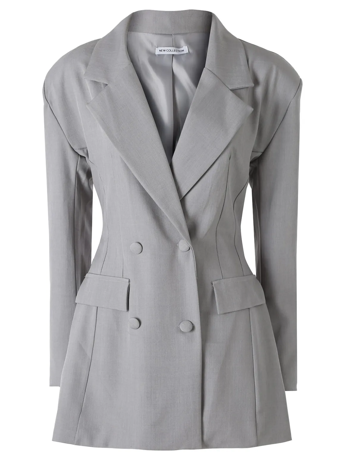 Solada Blazer donna elegante a doppiopetto - grigio
