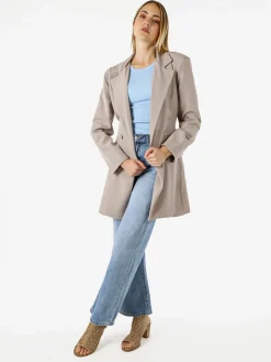 Solada Blazer donna elegante a doppiopetto - fango
