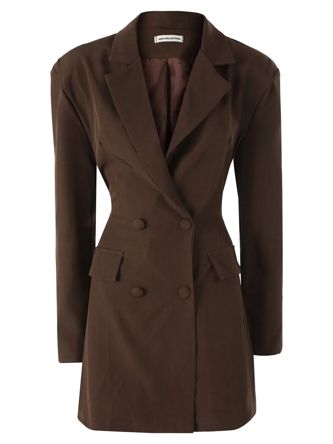 Solada Blazer donna elegante a doppiopetto - moro