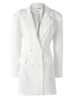 Solada Blazer donna elegante a doppiopetto - bianco