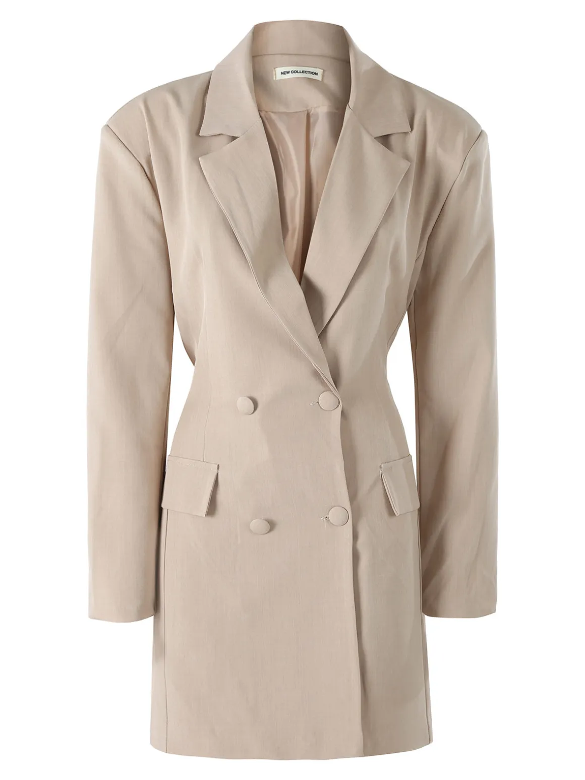 Solada Blazer donna elegante a doppiopetto - beige