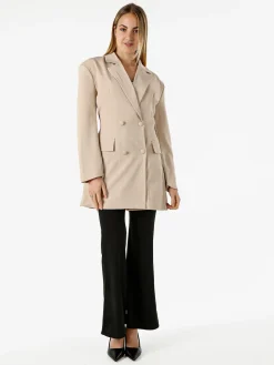 Solada Blazer donna elegante a doppiopetto - beige