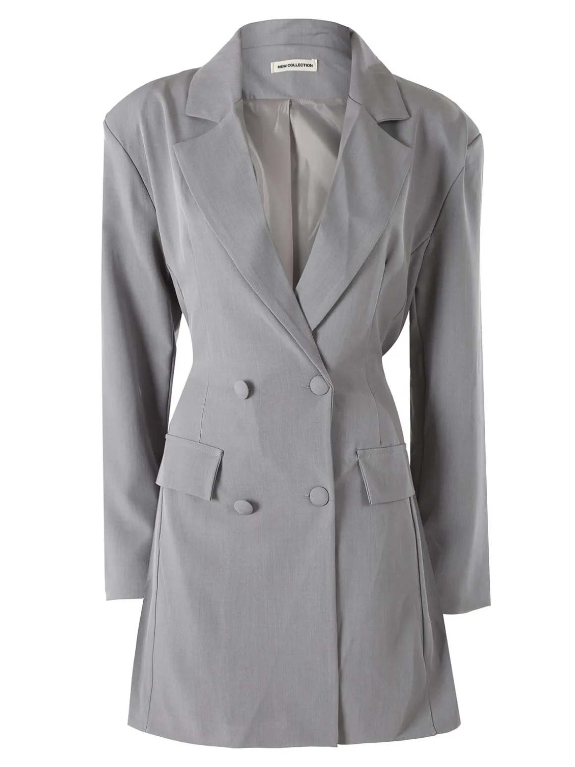 Solada Blazer donna elegante a doppiopetto - grigio