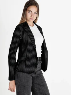 Solada Blazer donna gessato