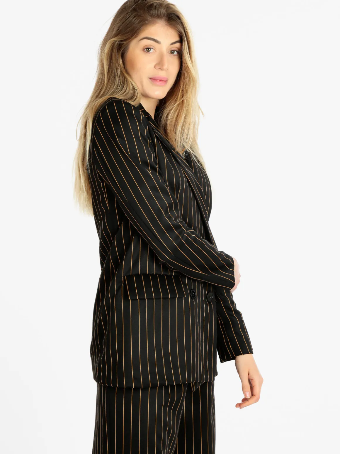 Solada Blazer donna gessato doppiopetto