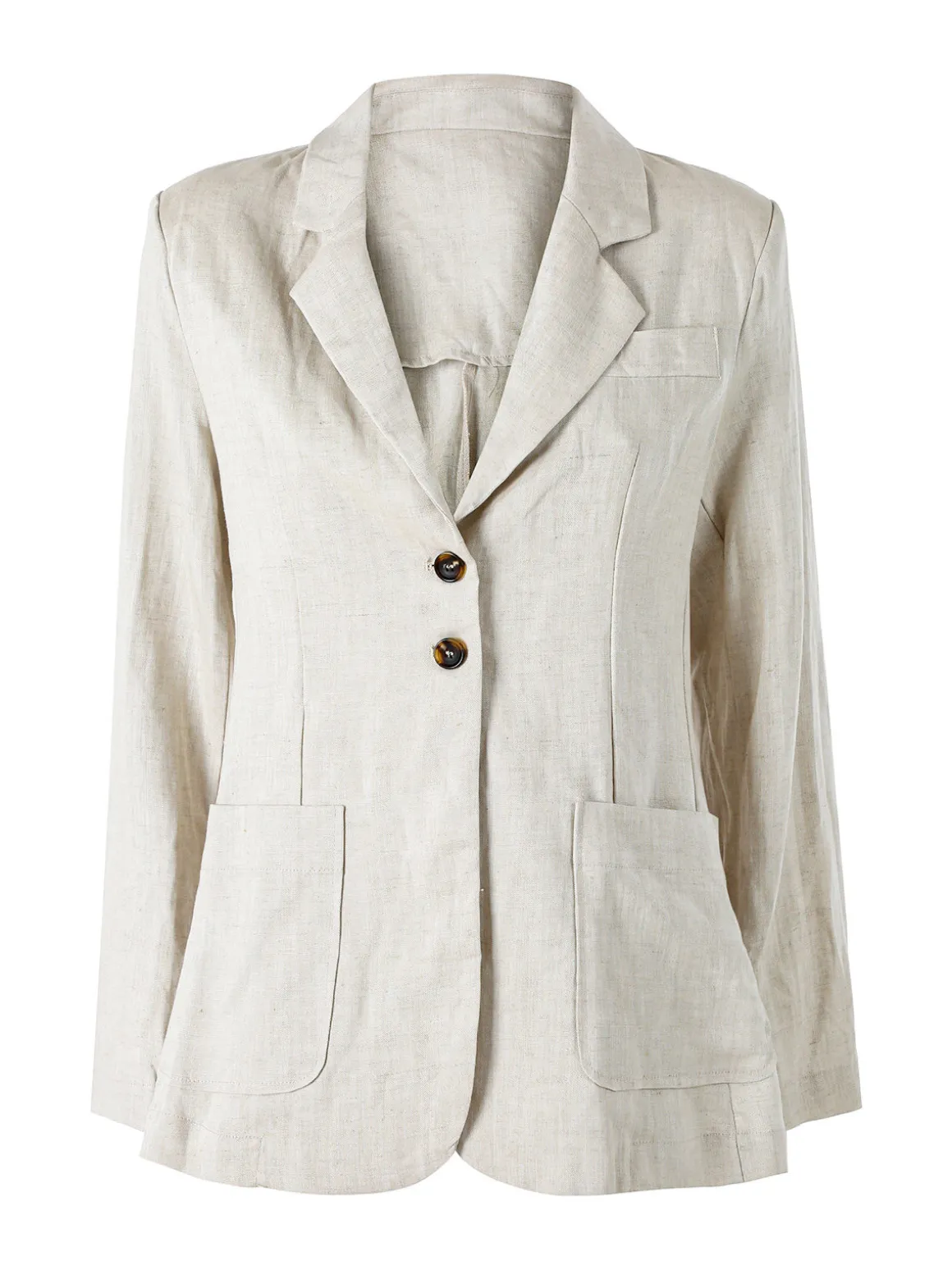 Solada Blazer donna in misto lino - beige