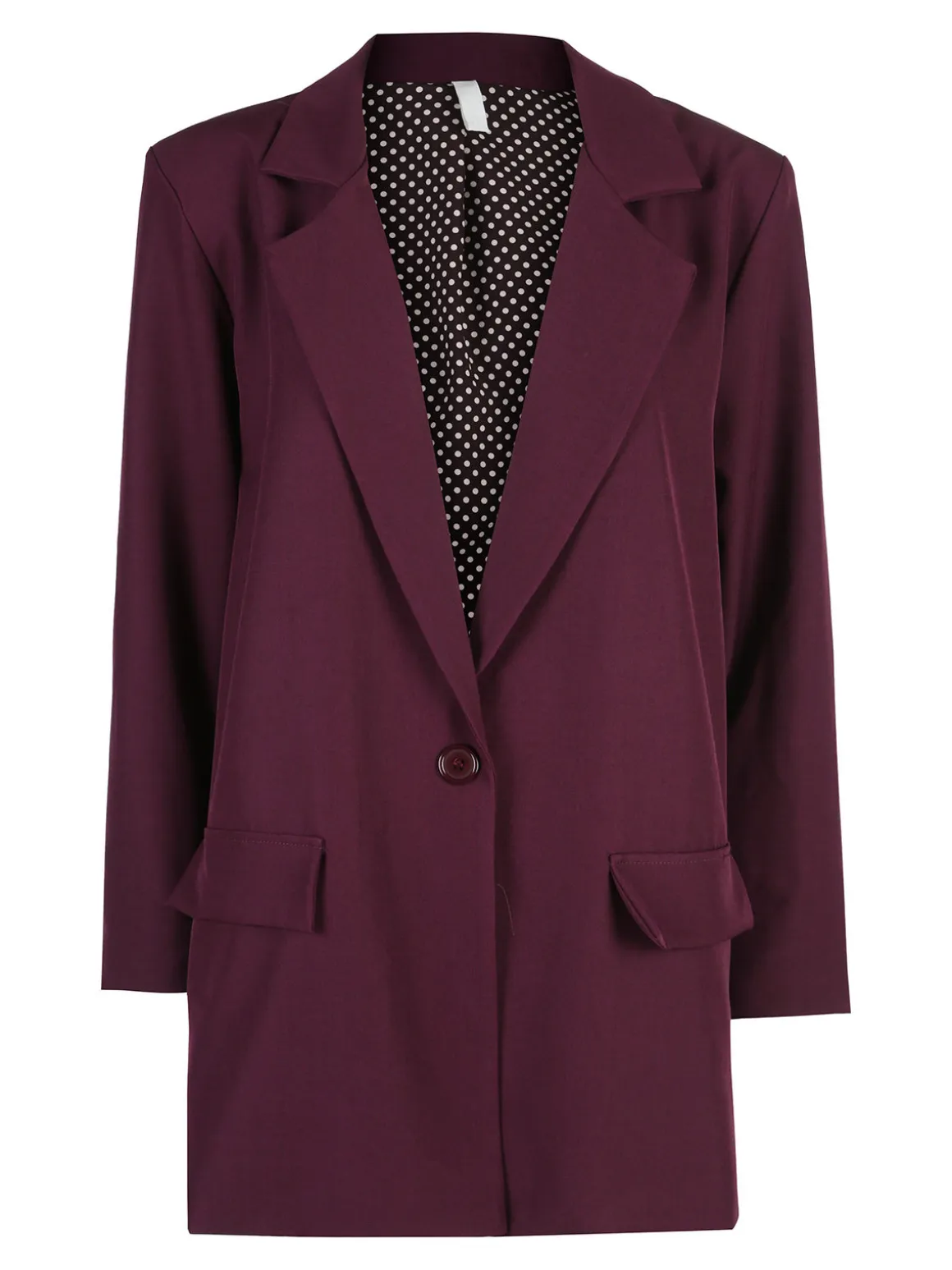 Solada Blazer donna oversize - bordeaux