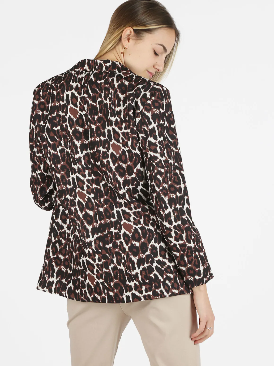 Solada Blazer donna oversize maculato