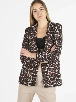 Solada Blazer donna oversize maculato