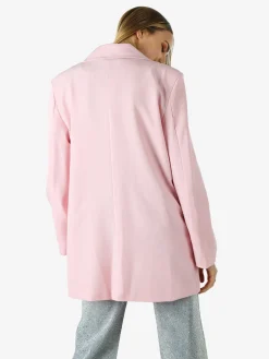 Solada Blazer oversize da donna con chiusura a doppiopetto - rosa
