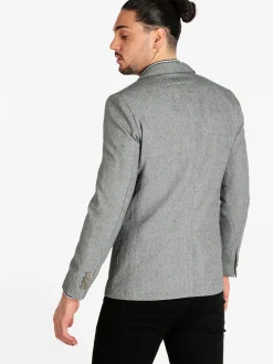 Solada Blazer uomo in misto lino e cotone