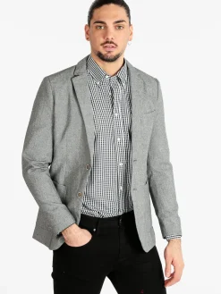 Solada Blazer uomo in misto lino e cotone