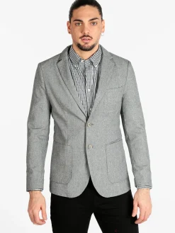 Solada Blazer uomo in misto lino e cotone