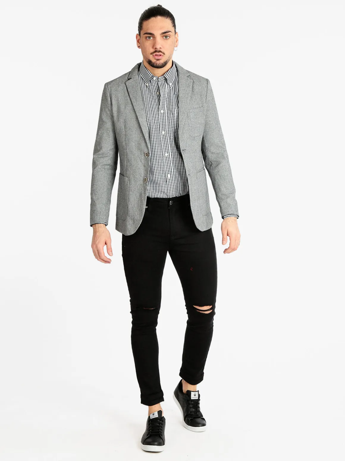Solada Blazer uomo in misto lino e cotone