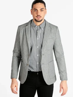 Solada Blazer uomo in misto lino e cotone