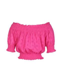 Solada Blusa cropped donna in pizzo