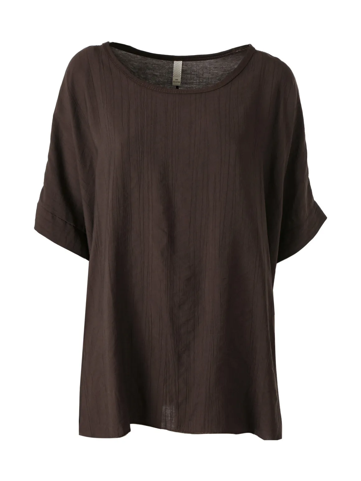 Solada Blusa da donna a maniche corte a pipistrello - moro