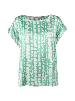 Solada Blusa donna a maniche corte con stampe