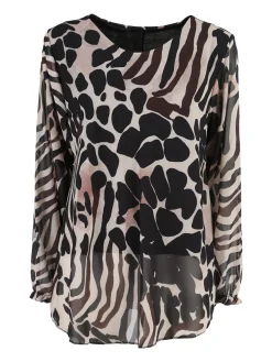 Solada Blusa donna a maniche lunghe - nero