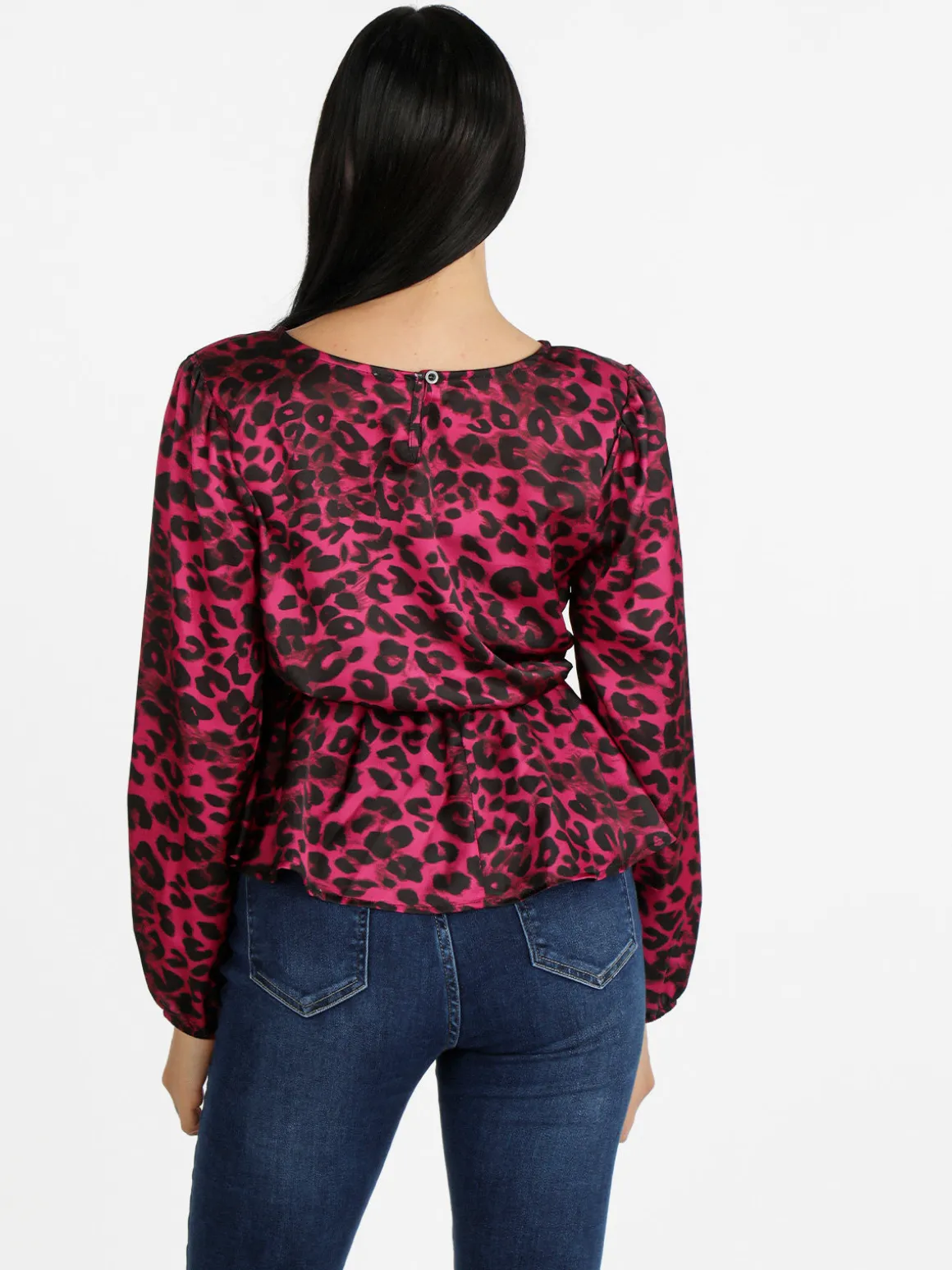 Solada Blusa donna a maniche lunghe con stampa animalier