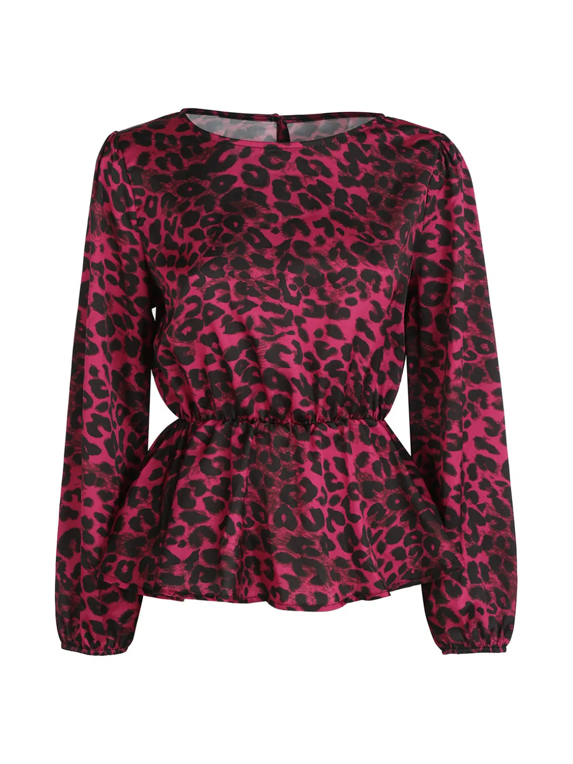 Solada Blusa donna a maniche lunghe con stampa animalier