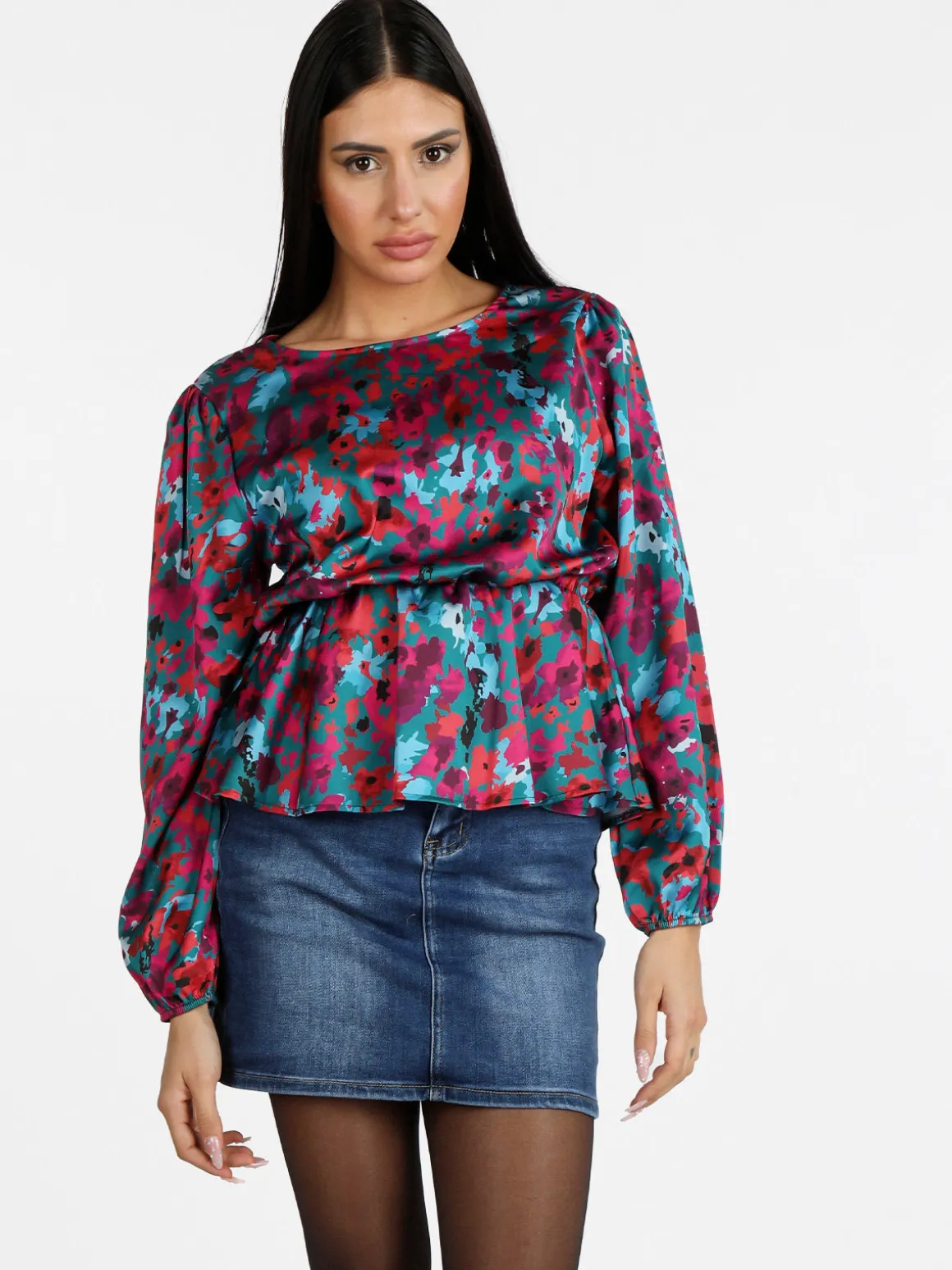 Solada Blusa donna a maniche lunghe con stampa