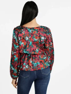 Solada Blusa donna a maniche lunghe con stampa